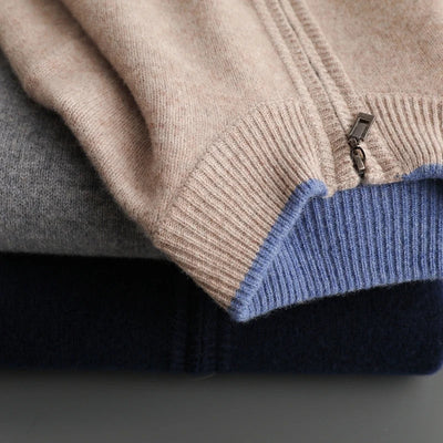 Chique Gebreide Cardigan met Rits voor Heren