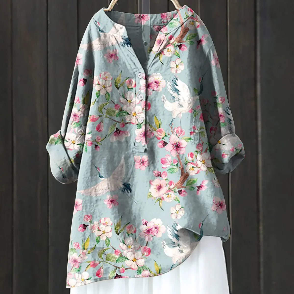 Marga - Casual blouse met bloemenprint - Huis Van Stijl