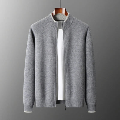 Chique Gebreide Cardigan met Rits voor Heren