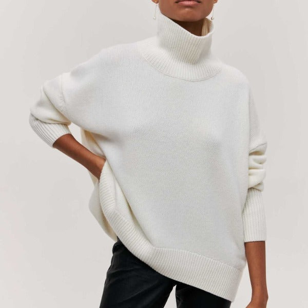 Trendy Sweater met Halfhoge Kraag voor Dames