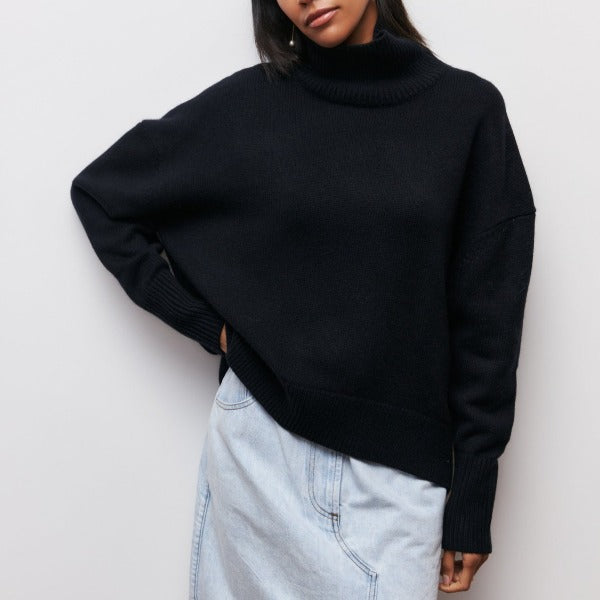 Trendy Sweater met Halfhoge Kraag voor Dames