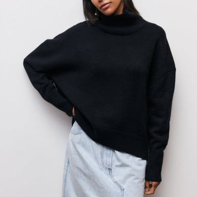 Trendy Sweater met Halfhoge Kraag voor Dames