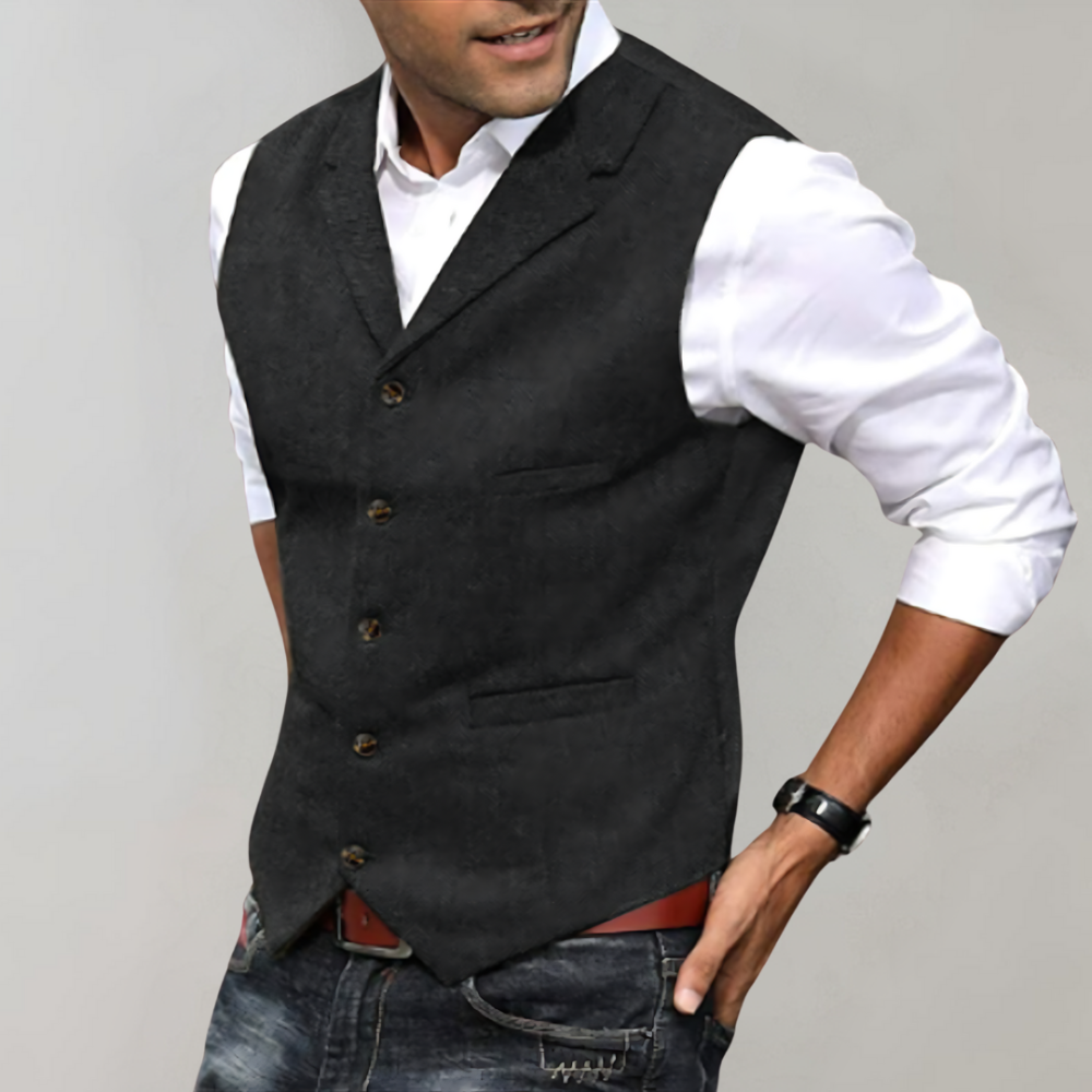 Herenvest met Meerdere Zakken voor Speciale Gelegenheden