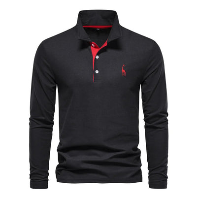 Lange Mouwen Polo Sweater voor Heren