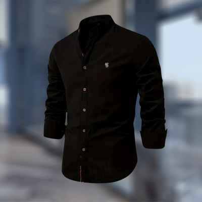 Katoenen Poloshirt met Lange Mouwen voor Heren