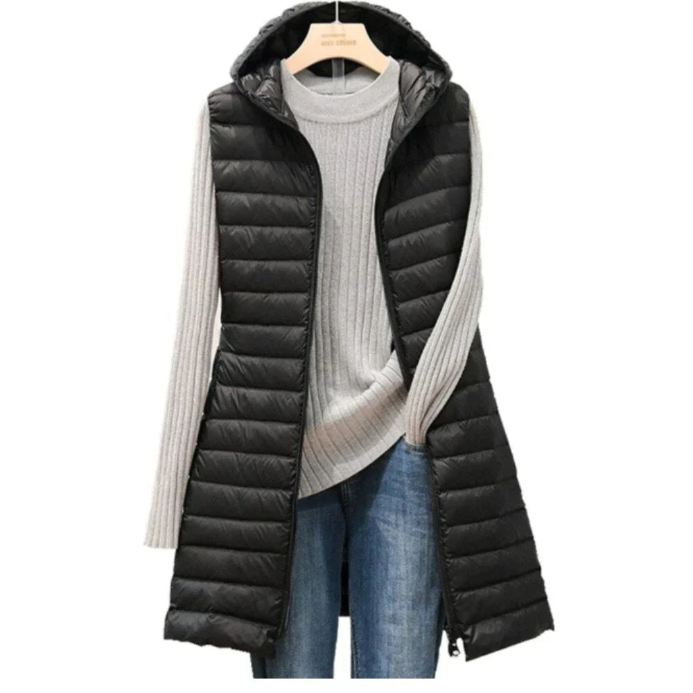 Vera-Hooded vest voor dames