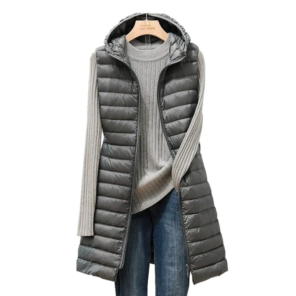 Vera-Hooded vest voor dames