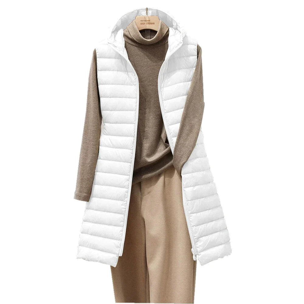 Vera-Hooded vest voor dames