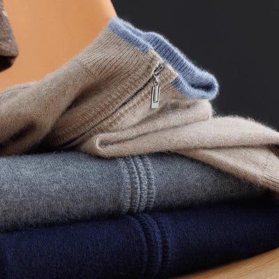 Chique Gebreide Cardigan met Rits voor Heren