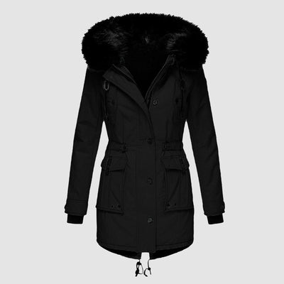 Casual Lange Parka met Capuchon voor Dames