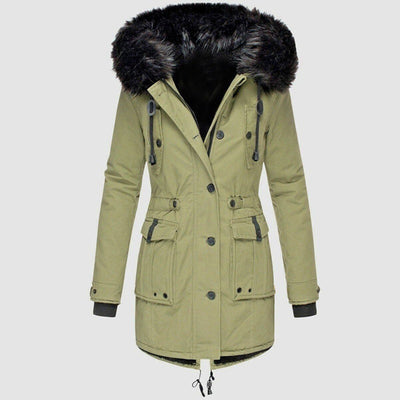 Casual Lange Parka met Capuchon voor Dames