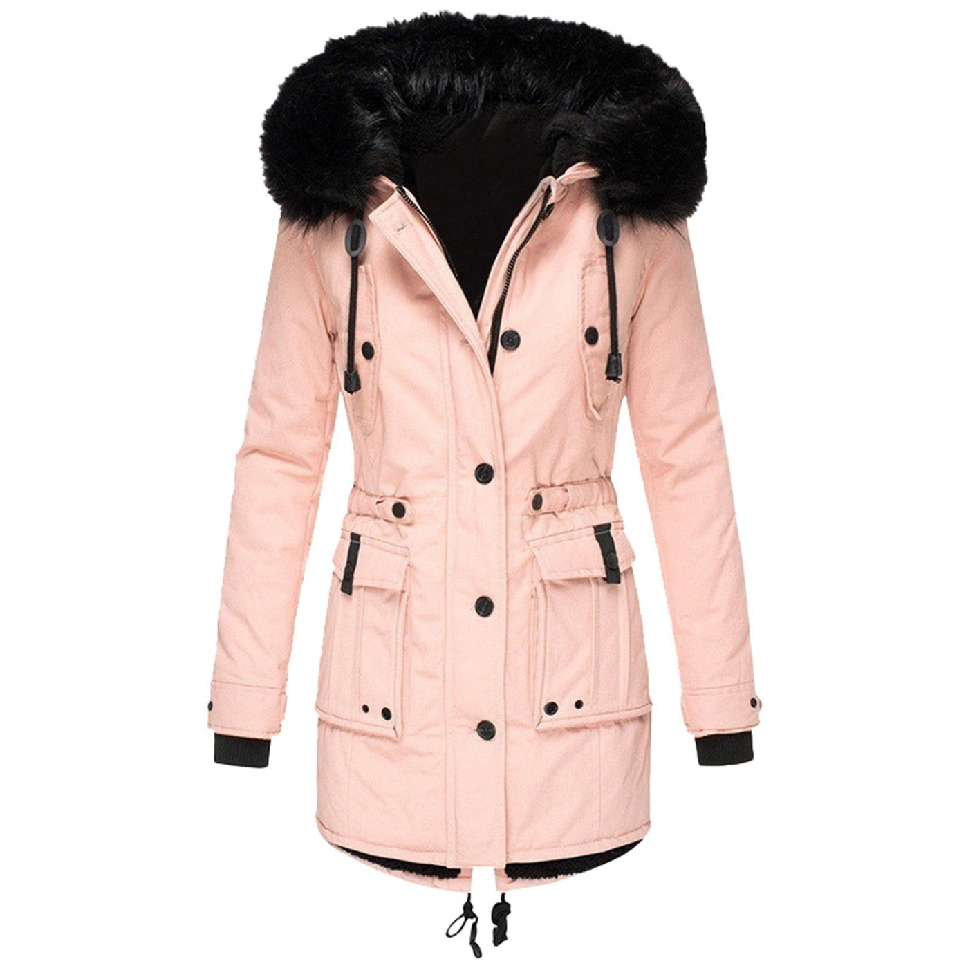 Casual Lange Parka met Capuchon voor Dames