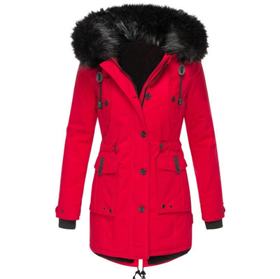 Casual Lange Parka met Capuchon voor Dames