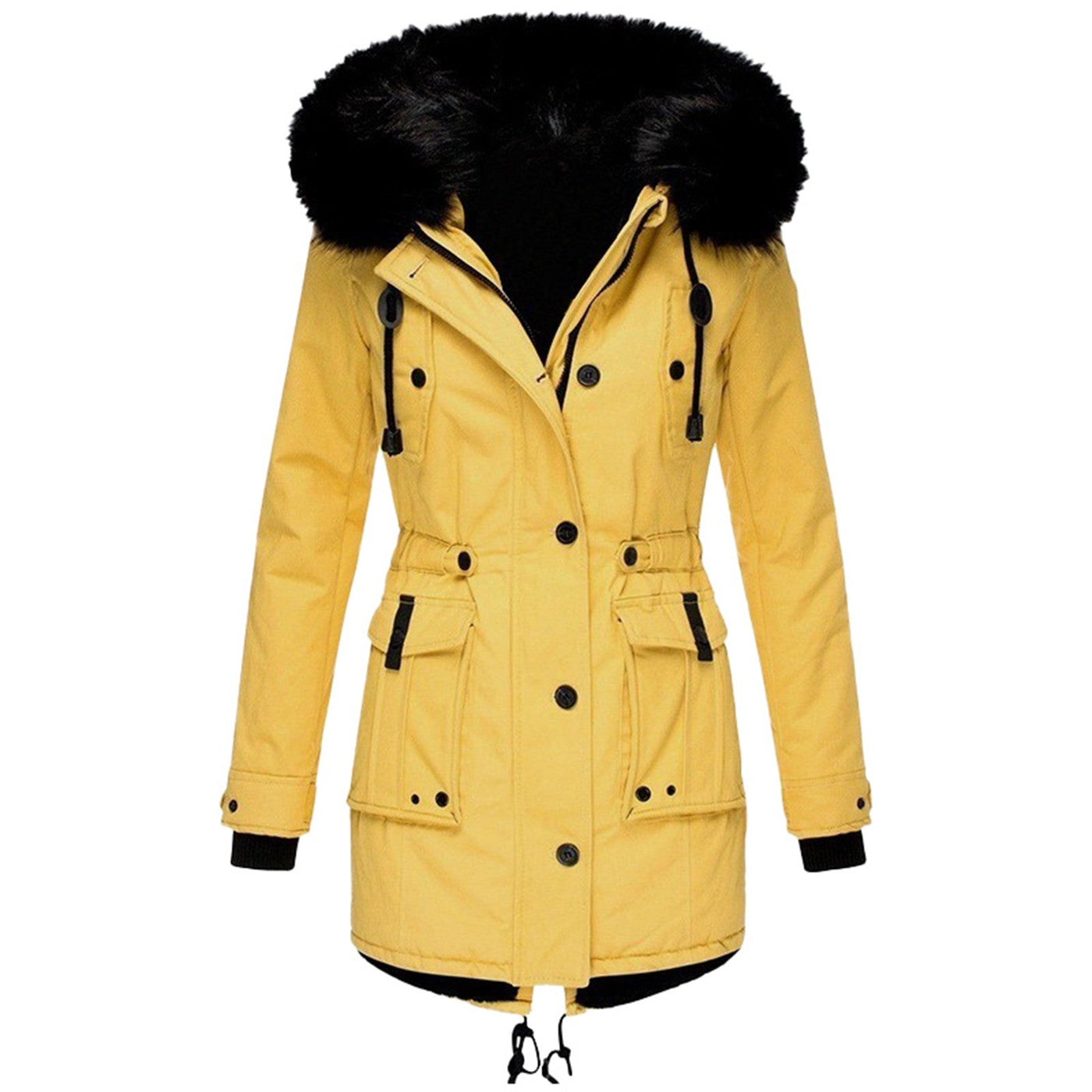 Casual Lange Parka met Capuchon voor Dames