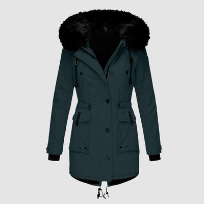 Casual Lange Parka met Capuchon voor Dames