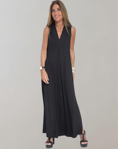 V-hals Maxi Jurk voor Dames