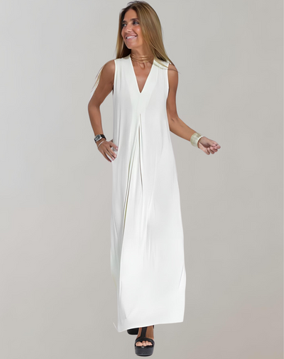 V-hals Maxi Jurk voor Dames