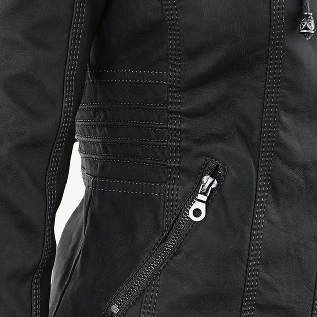 Lederen Damesjas met Capuchon – Perfect voor de Herfst