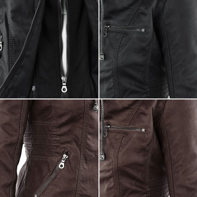 Lederen Damesjas met Capuchon – Perfect voor de Herfst