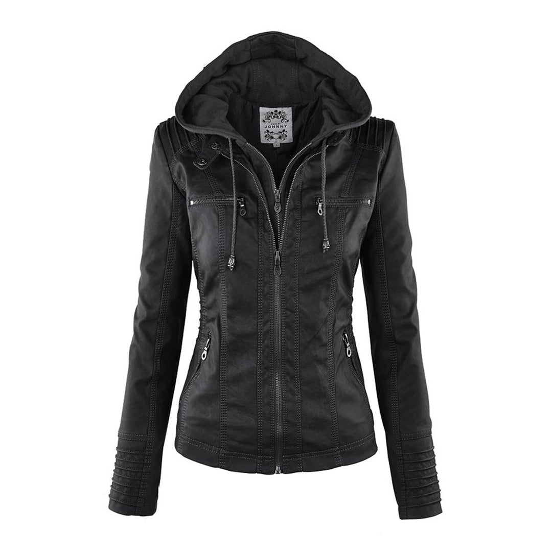 Lederen Damesjas met Capuchon – Perfect voor de Herfst