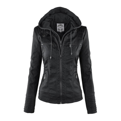 Lederen Damesjas met Capuchon – Perfect voor de Herfst