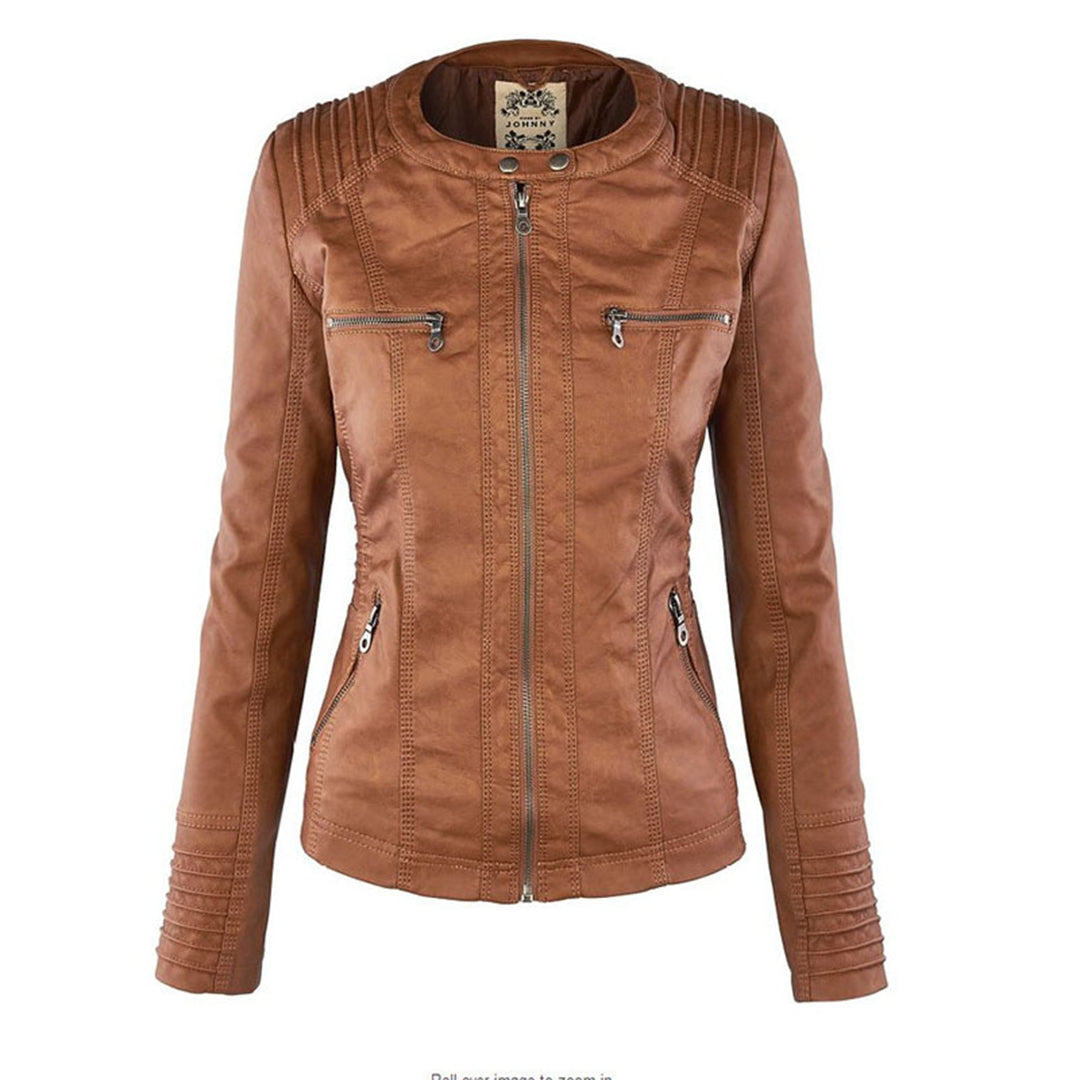Lederen Damesjas met Capuchon – Perfect voor de Herfst