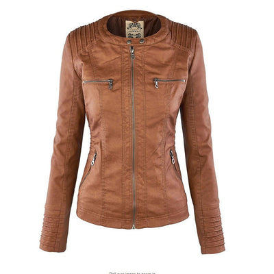 Lederen Damesjas met Capuchon – Perfect voor de Herfst