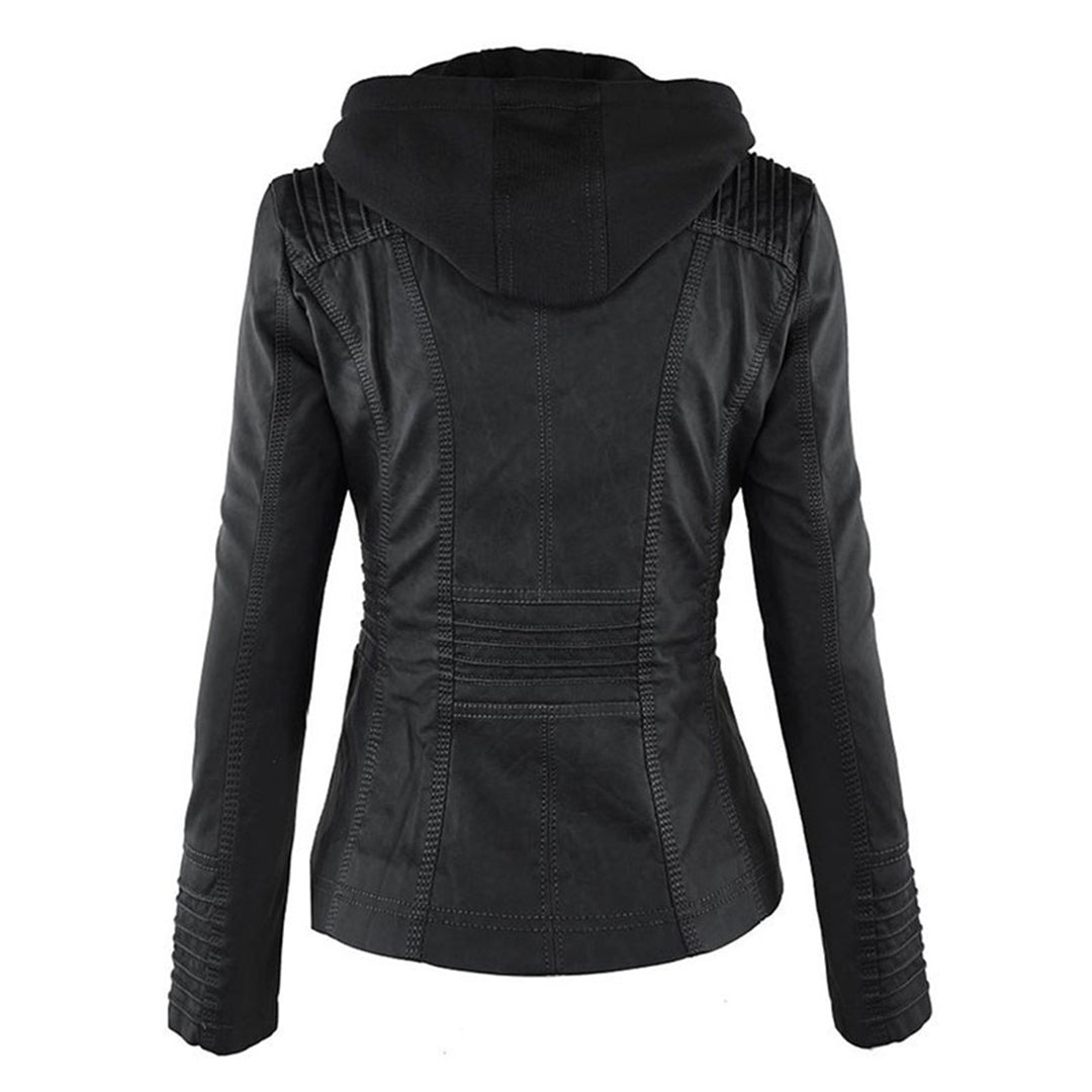 Lederen Damesjas met Capuchon – Perfect voor de Herfst