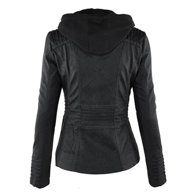 Lederen Damesjas met Capuchon – Perfect voor de Herfst