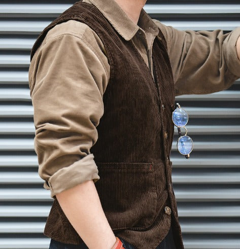 Corduroy Vest voor Heren