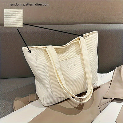 Elegante Corduroy Tas voor Dames