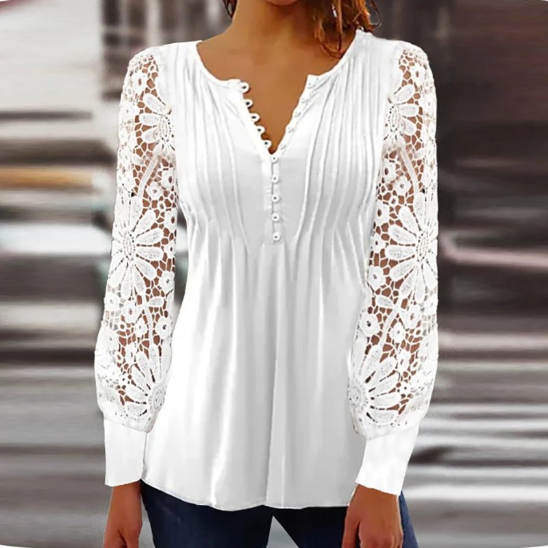 Elegante dames blouse met lange mouwen