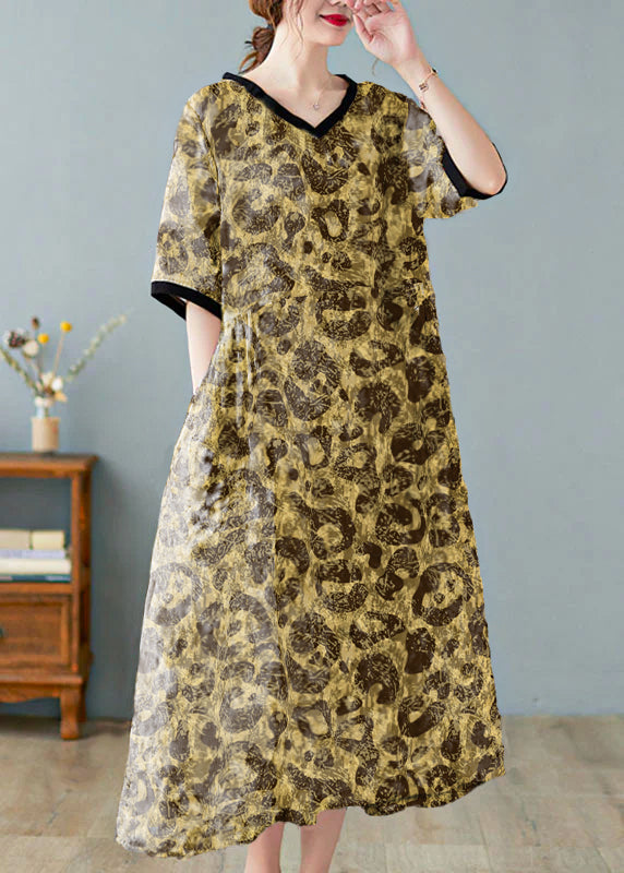 Luxe A-Lijn Midi Jurk met Hoge Taille voor Dames
