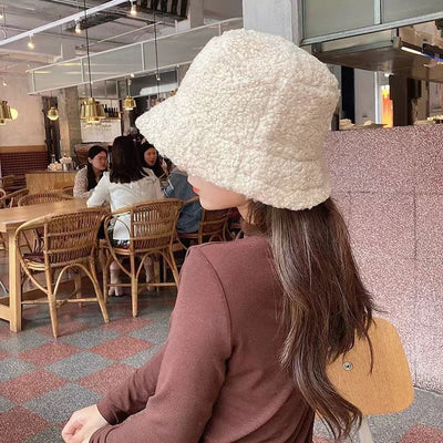 Elegante wollen bucket hat voor dames