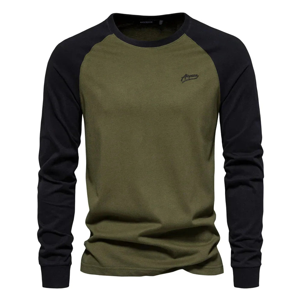 Stijlvolle heren chemise met lange mouwen