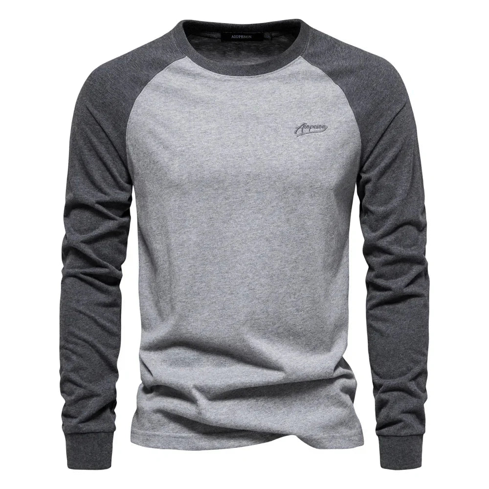 Stijlvolle heren chemise met lange mouwen