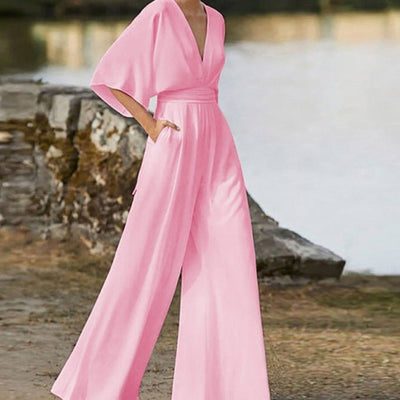 Elegante dames jumpsuit met V-hals