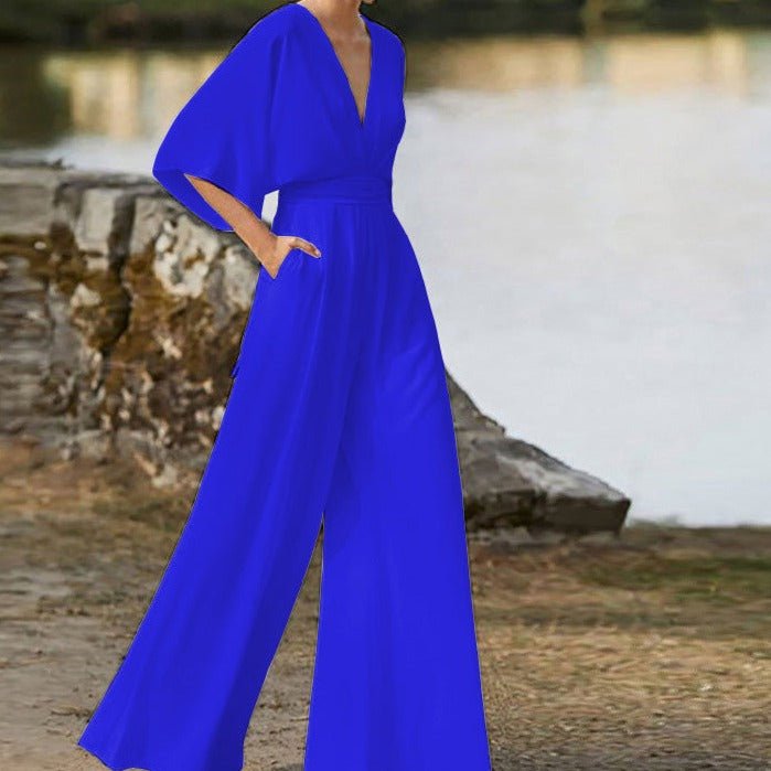 Elegante dames jumpsuit met V-hals