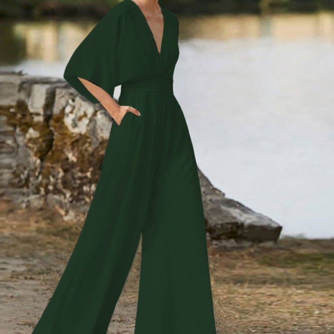 Elegante dames jumpsuit met V-hals