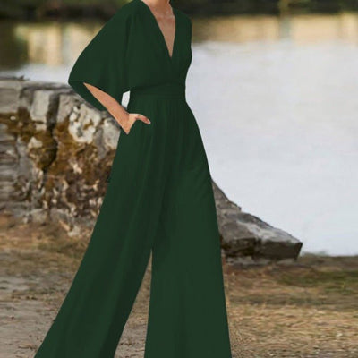 Elegante dames jumpsuit met V-hals