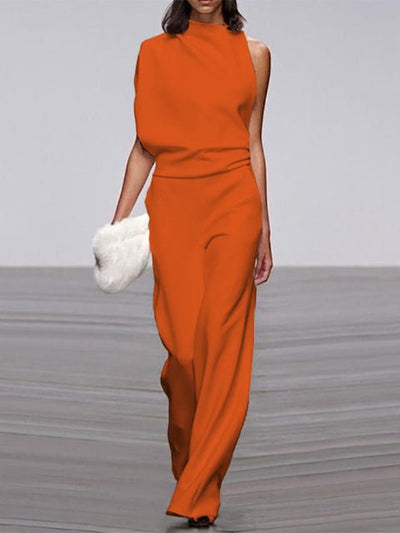 Elegante dames combinatie met col rond
