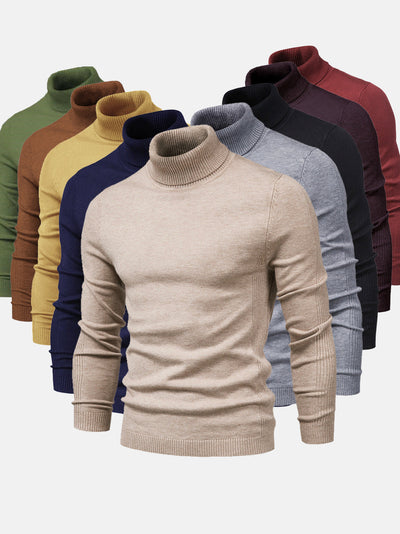 Wollen Rollkragenpullover für Herren