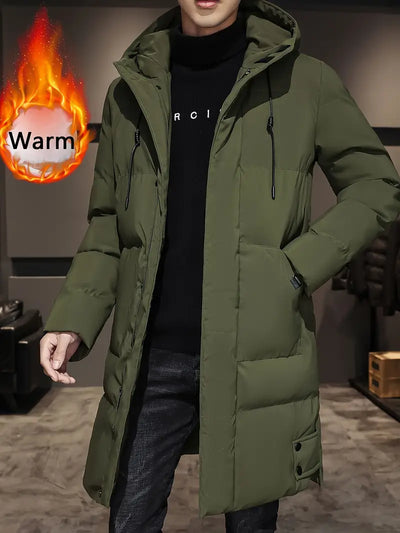 Benny - Warme heren fleece winterjas met zakken - Huis Van Stijl