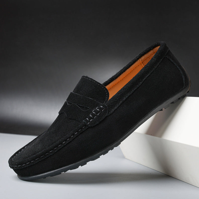 Suede Slip-On Loafers voor Heren