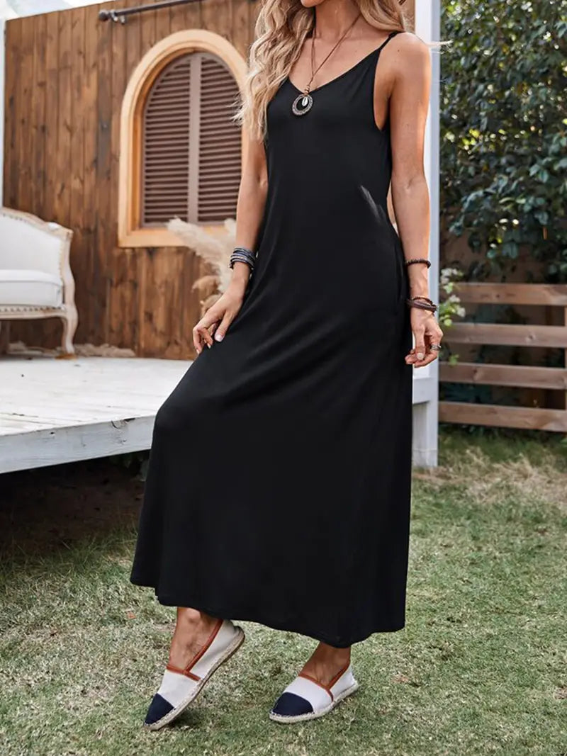 Natalie-Elegante Mouwloze Maxi Dress