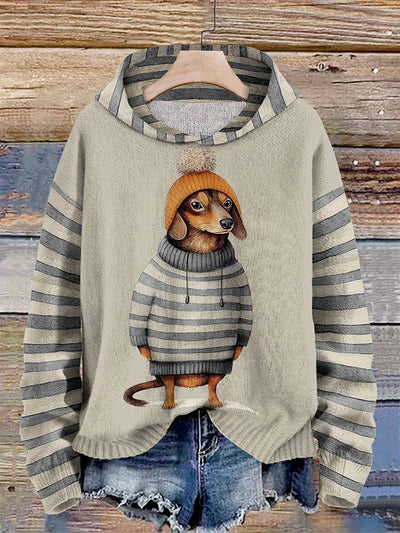 Casual Hoodie met Dierenprint voor Dames