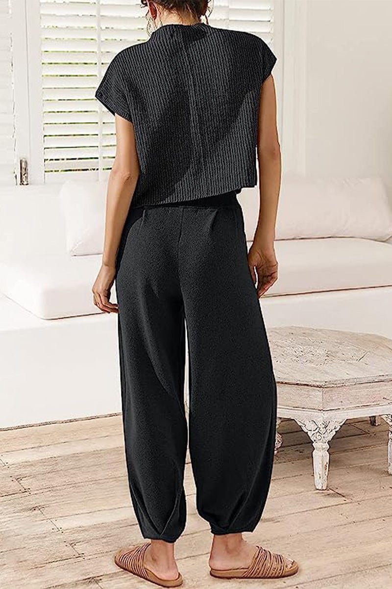 Chique dames ensemble met korte mouwen