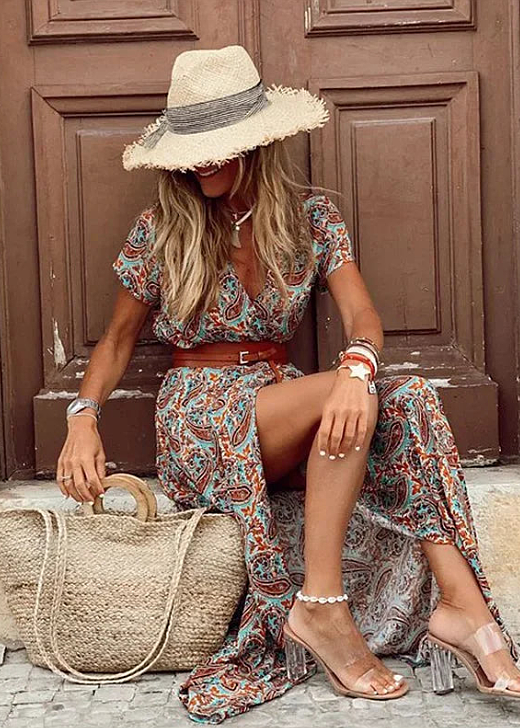Bohemian Maxi Jurk voor Dames