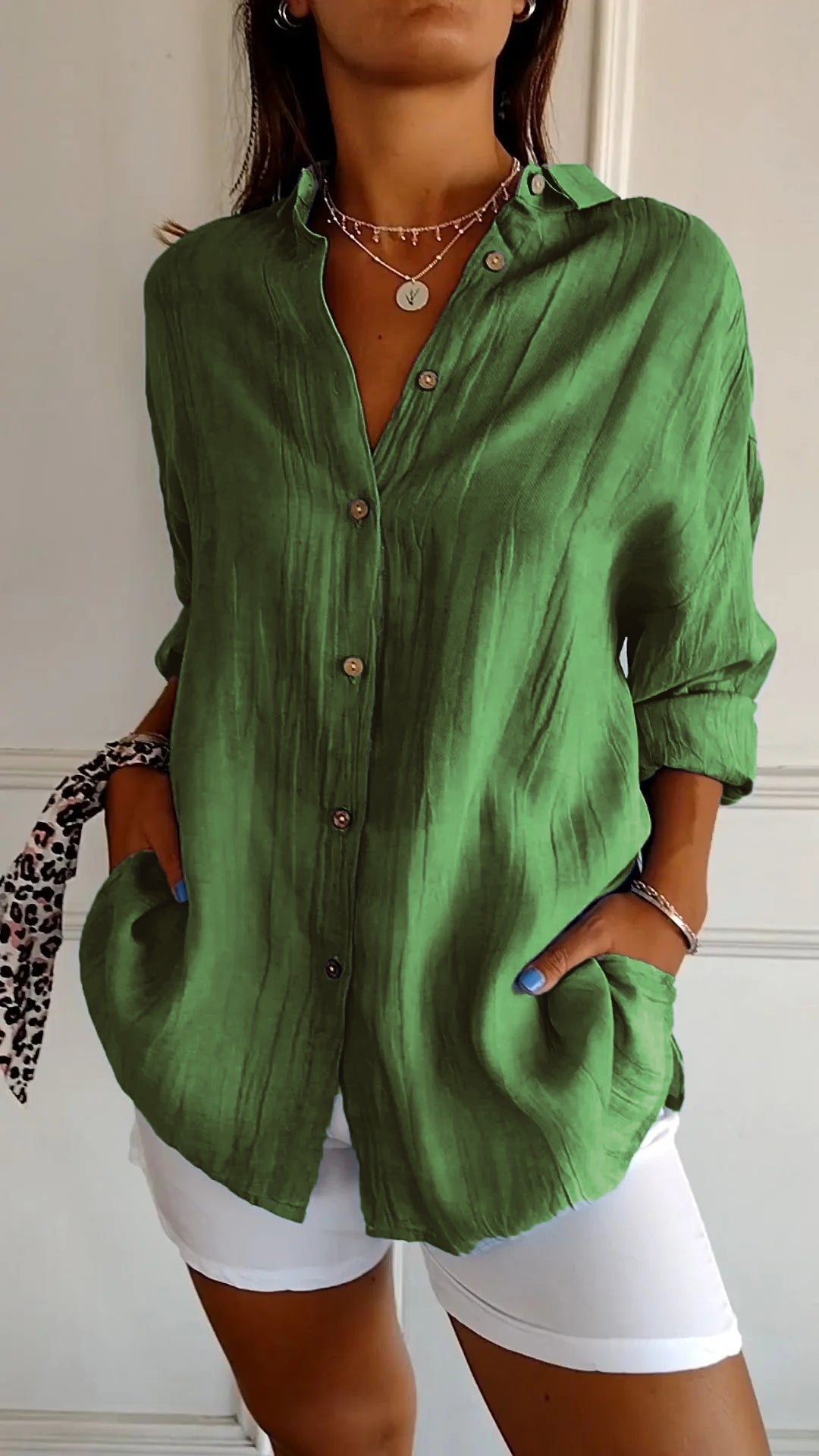 Klassieke Button-Down Blouse voor Dames