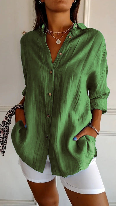 Klassieke Button-Down Blouse voor Dames